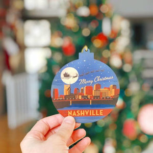 Ornament - Santa Silhouette Nashville