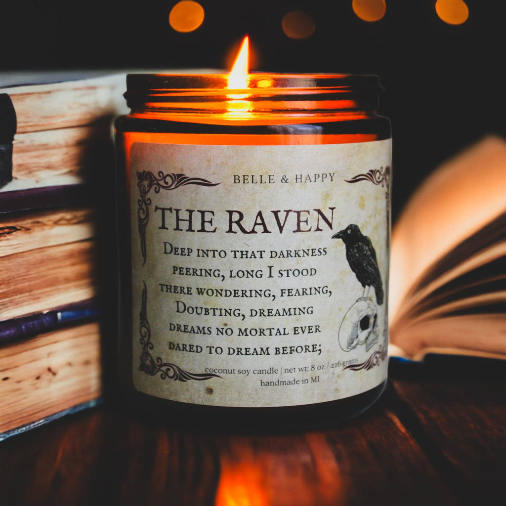 The Raven-Halloween Candle