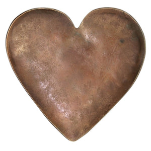 Heart Tray-Forged Iron Copper