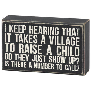 Is There A Number To Call Box Sign