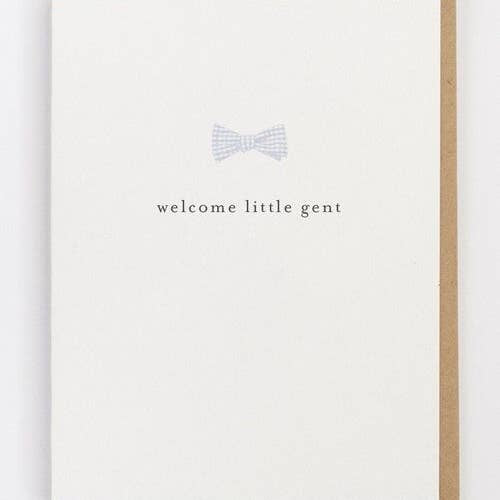 Welcome Little Gent Greeting Card