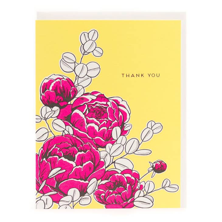 Peonies Greeting Card