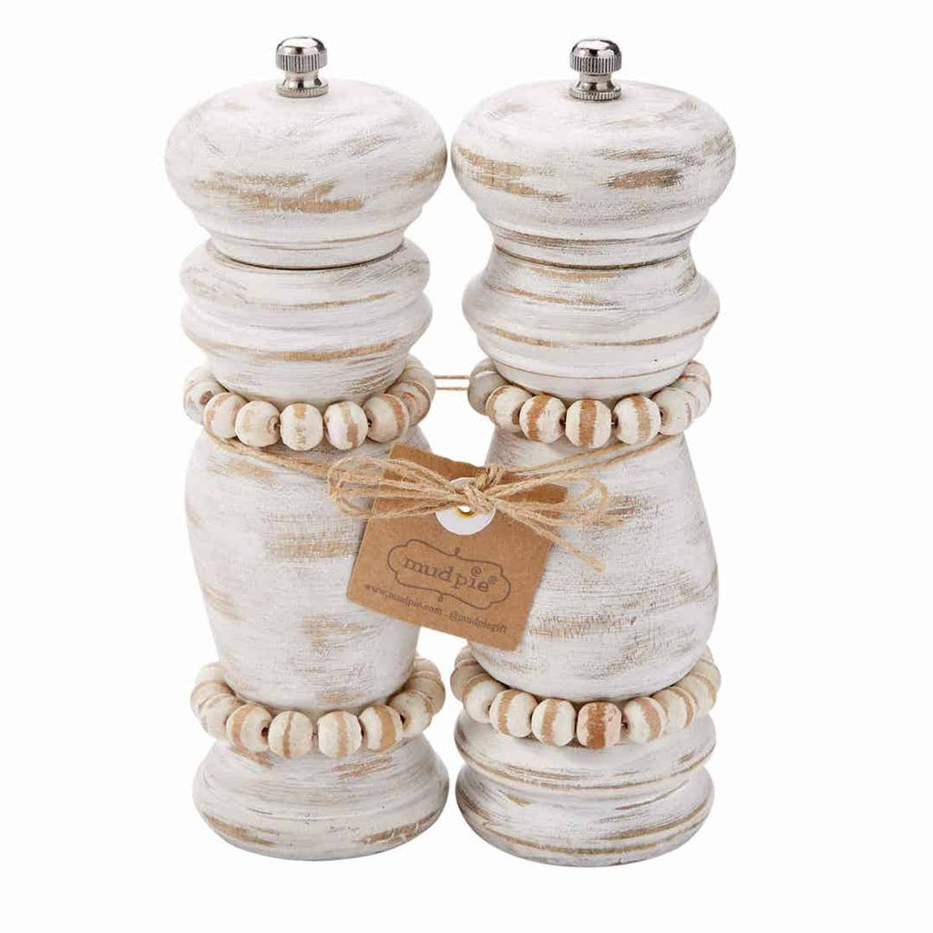 DISC-White Beaded Grinder Set