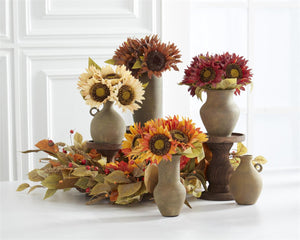 10.25" Brown Sunflower Bundle by Abode Mercantile