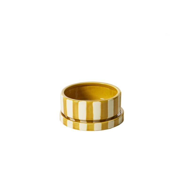 Saffron Pot with Saucer