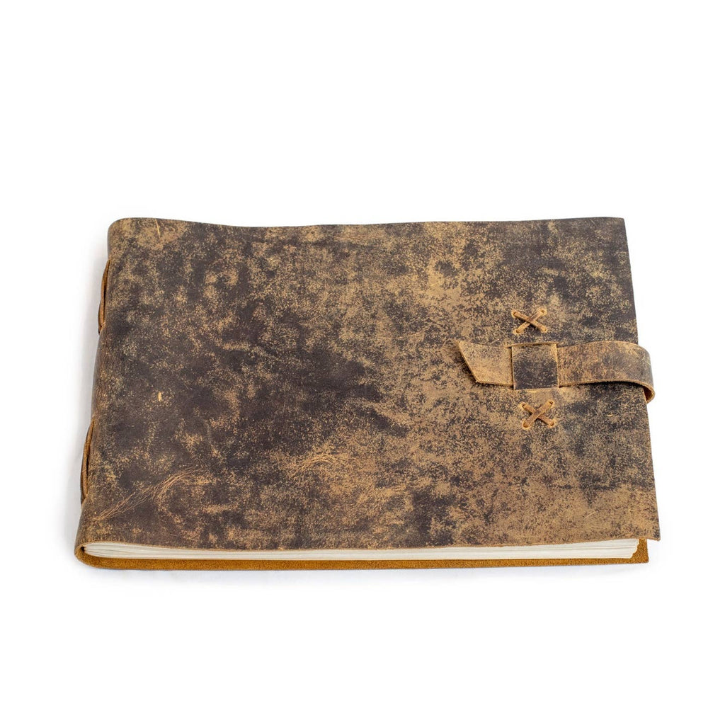 Brown Distressed Journal/Guest Book14"x10"