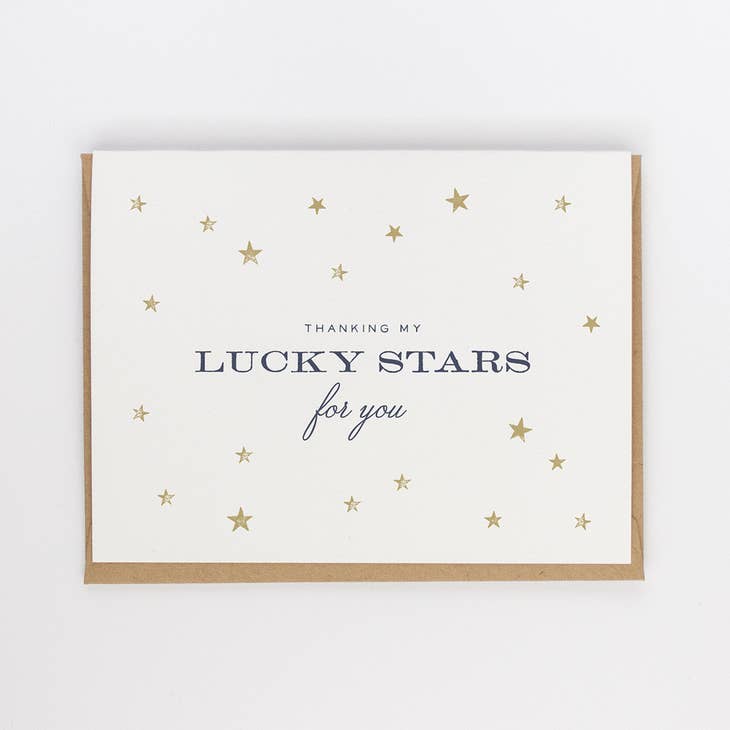 Thanking My Lucky Stars Greeting Card