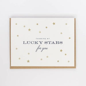 Thanking My Lucky Stars Greeting Card