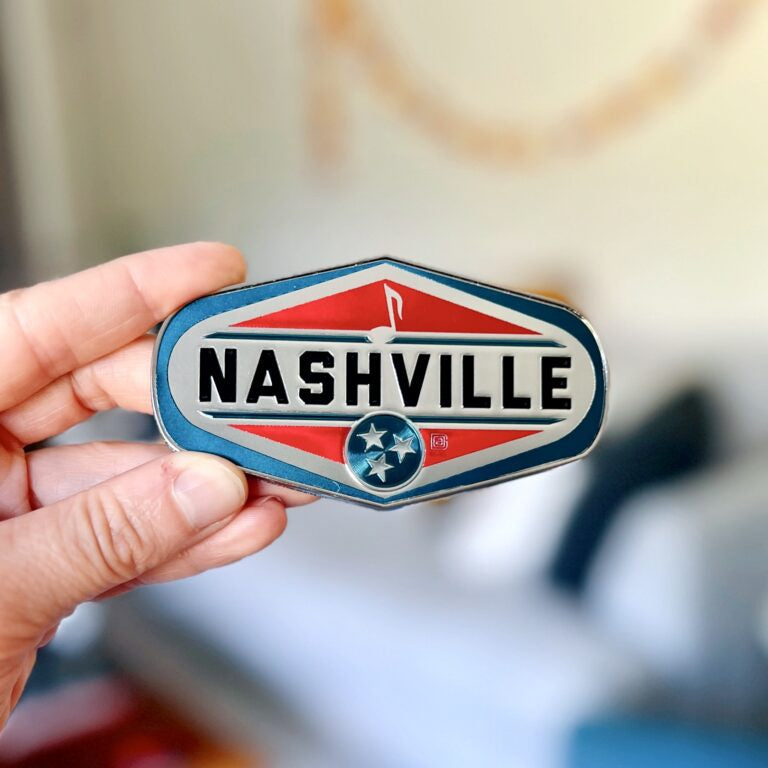 Metallic Magnet-Nashville Emblem