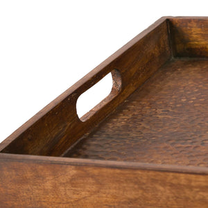 Artisan Wood Tray 14"x10"x2"-Natural