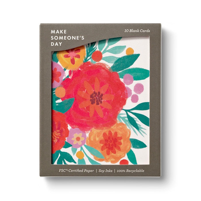 Bursting Blossoms Note Cards - MSD