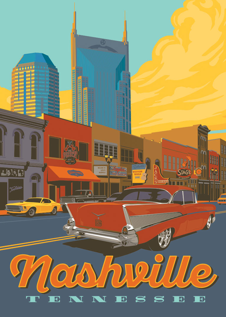 Magnet - Broadway Sunset