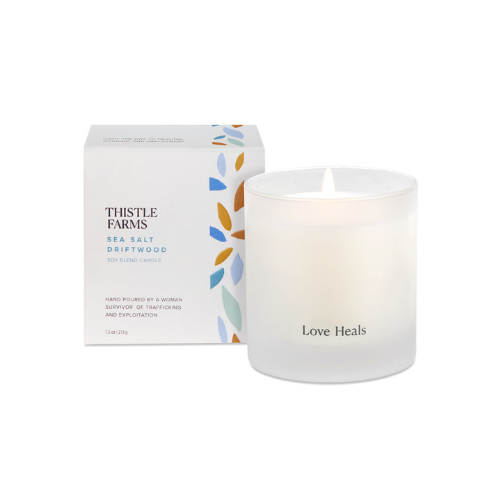 Love Heals Candle - Sea Salt Driftwood