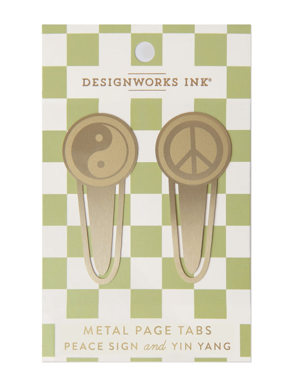 Metal Page Tab - Peace/Yin Yang