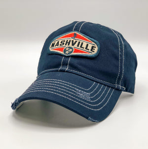 Trucker Hat - Nashville Emblem (Navy & Red)