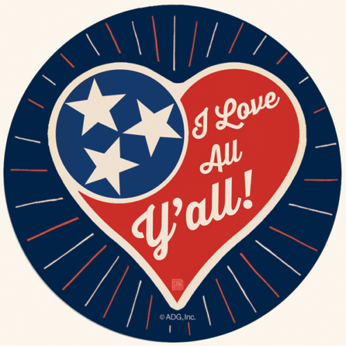 Car Coaster - I Love All Y'All