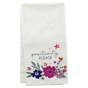 Positivity Please Flora Tea Towel