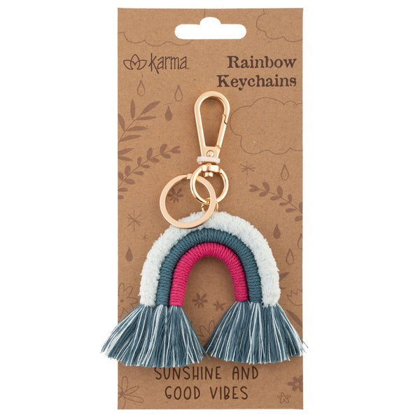 Good Vibes Rainbow Keychain