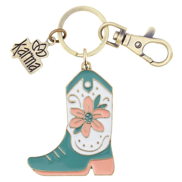 Boot Enamel Keychain
