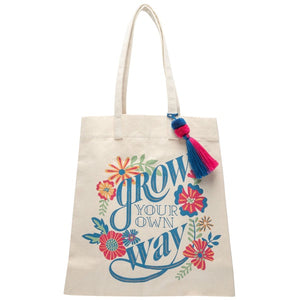 Grow Your Own Way Canvas Tote