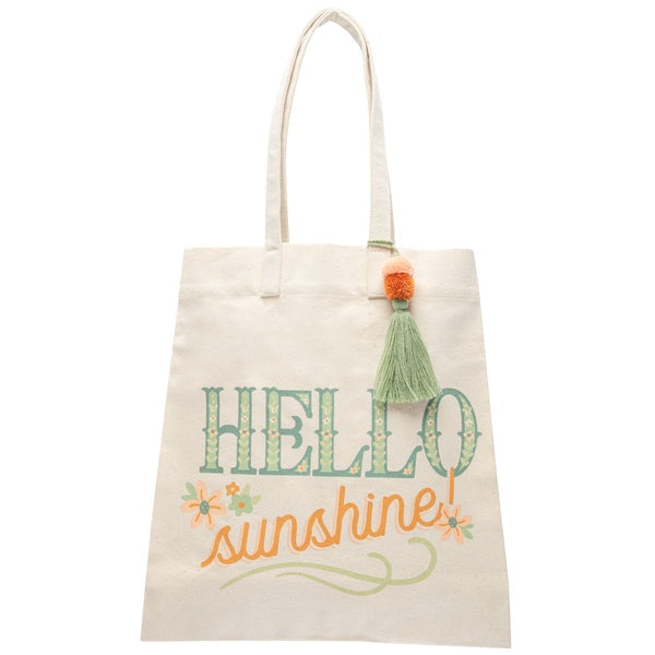 Hello Sunshine Canvas Tote