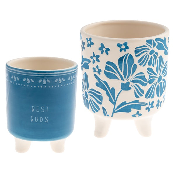 Best Buds Footed Planter Set of 2