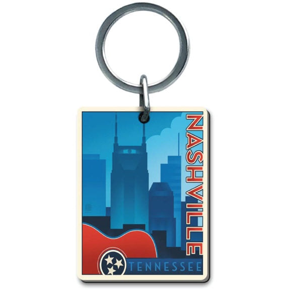 Keyring-Guitar Skyline