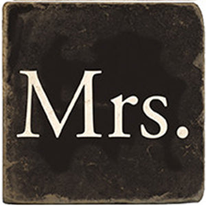 Mrs. - Black Coaster