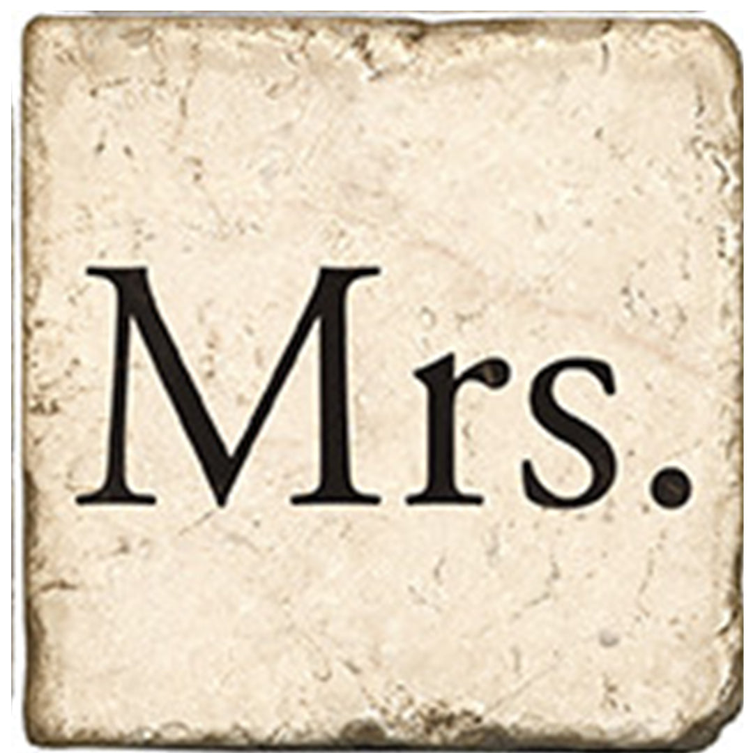 Mrs. - White Coaster