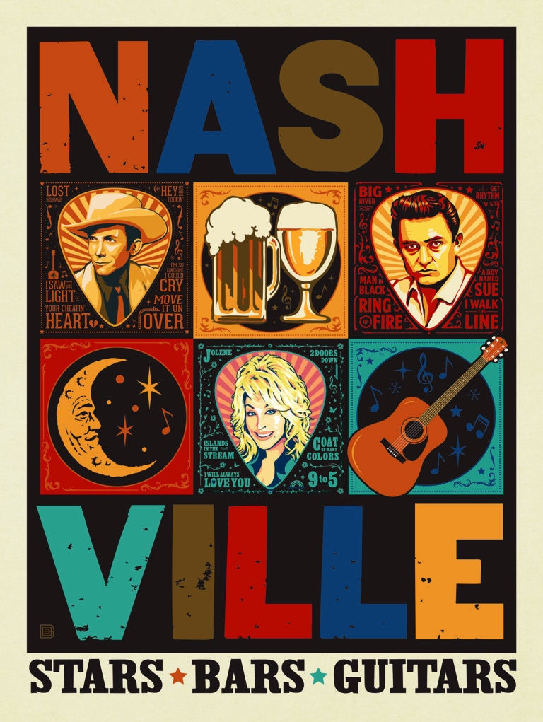 Postcard-Stars & Guitars