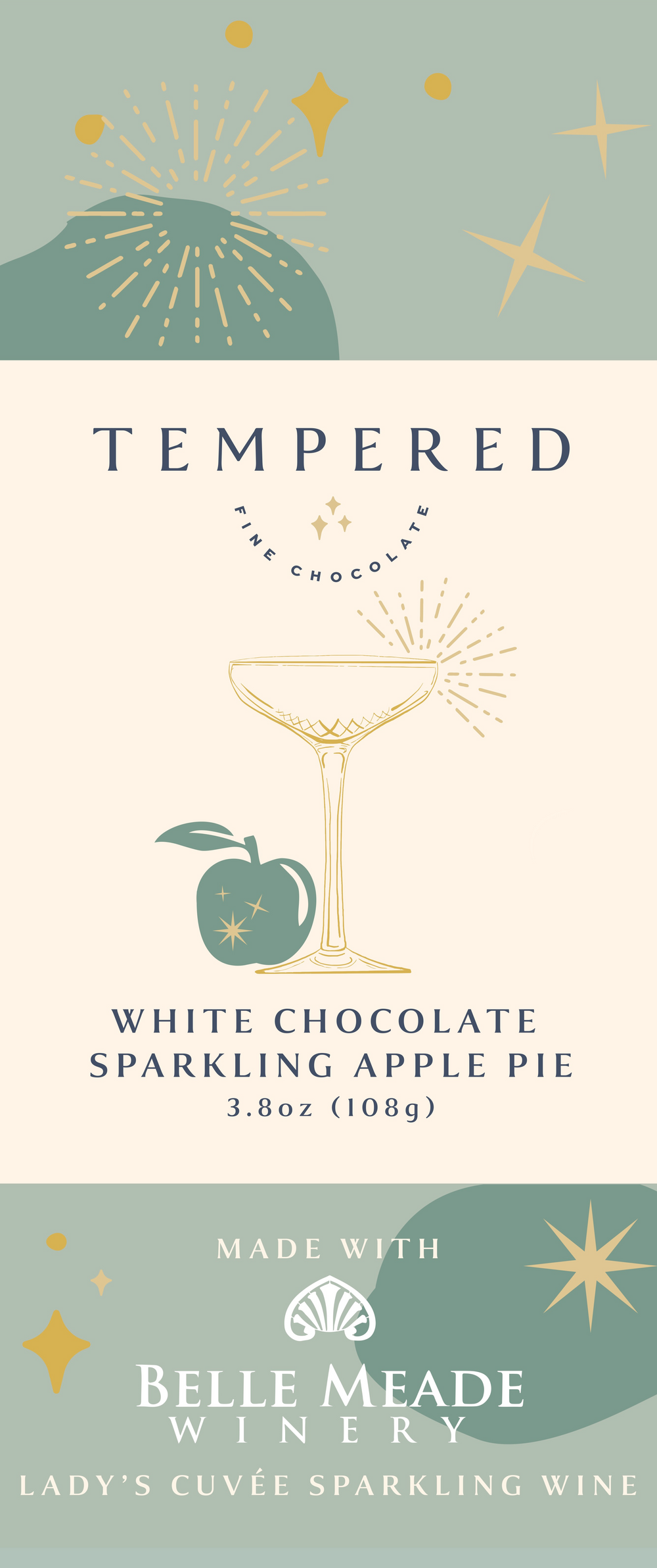 DISC-White Chocolate Sparkling Apple Pie Bar