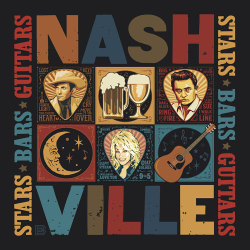 Coaster - Stars & Guitars