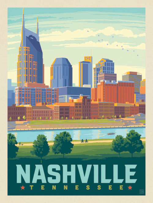 Postcard - Sunny Skyline (Nashville)