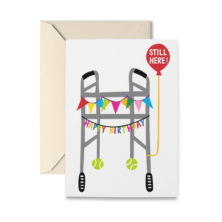 Birthday Walker Greeting Card
