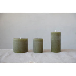3x4 Linen Pleated Candle-Unscent