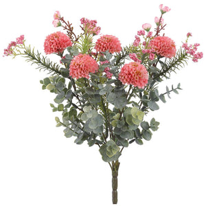 Mini Dahlia/Waxflower Bush Beauty Two Tone 14"