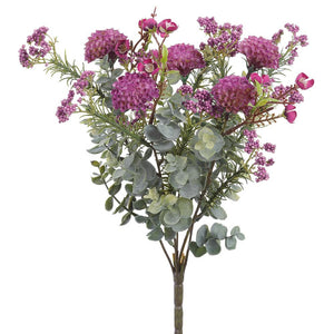 Mini Dahlia/Waxflower Bush Purple Two Tone 14"