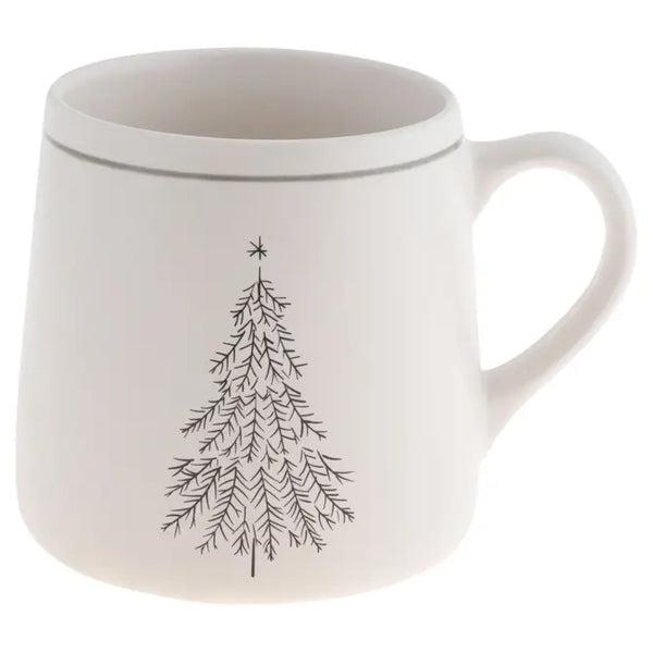 Winter White Mug-Christmas Tree