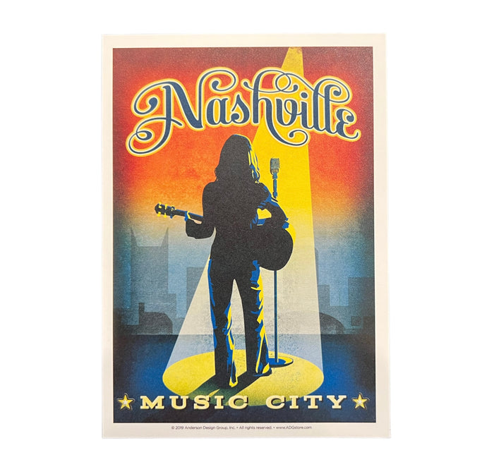 Postcard - Music City Woman