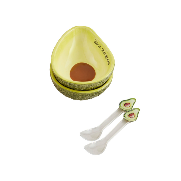 Avocado Tidbit Plate Set