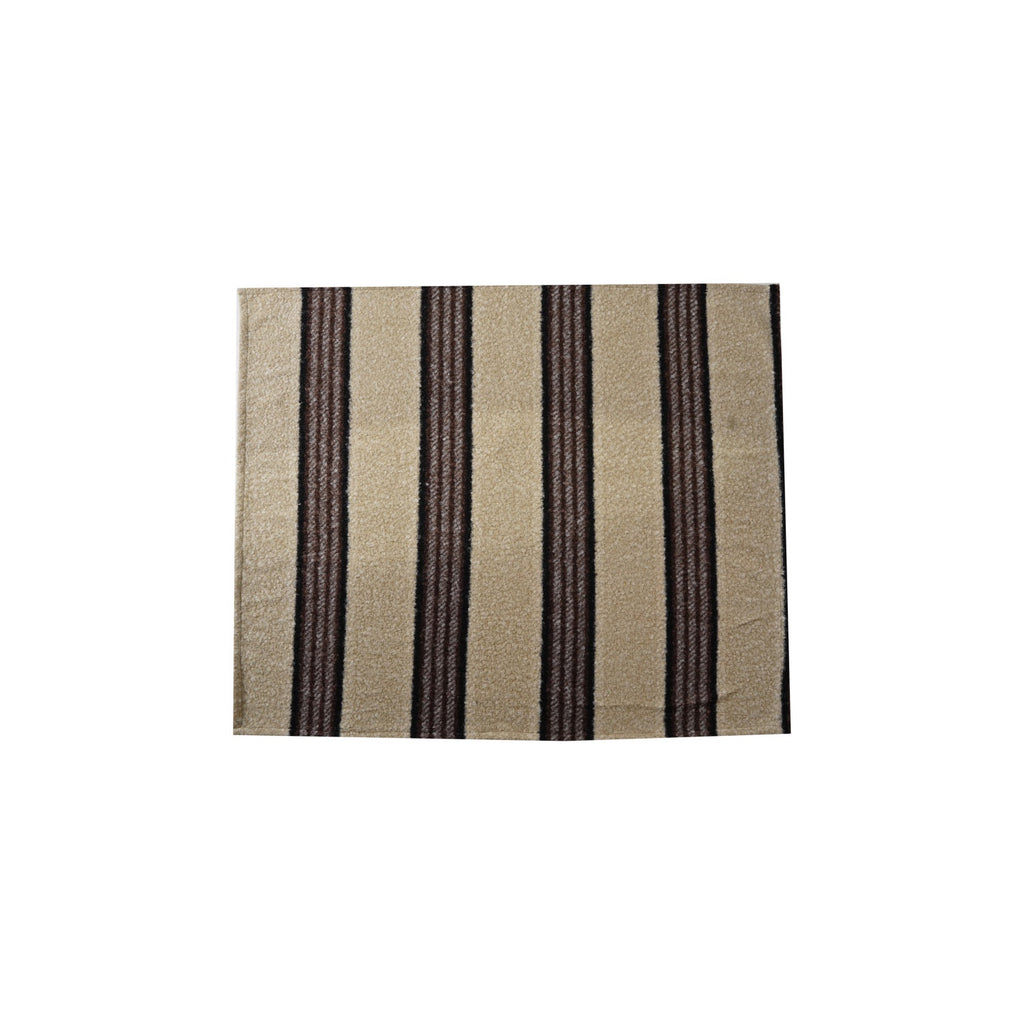 Fabric Faux Sherpa Throw with Stripes, Black & Grey