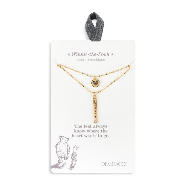 Follow Your Heart Layered Necklace-Winnie The Pooh