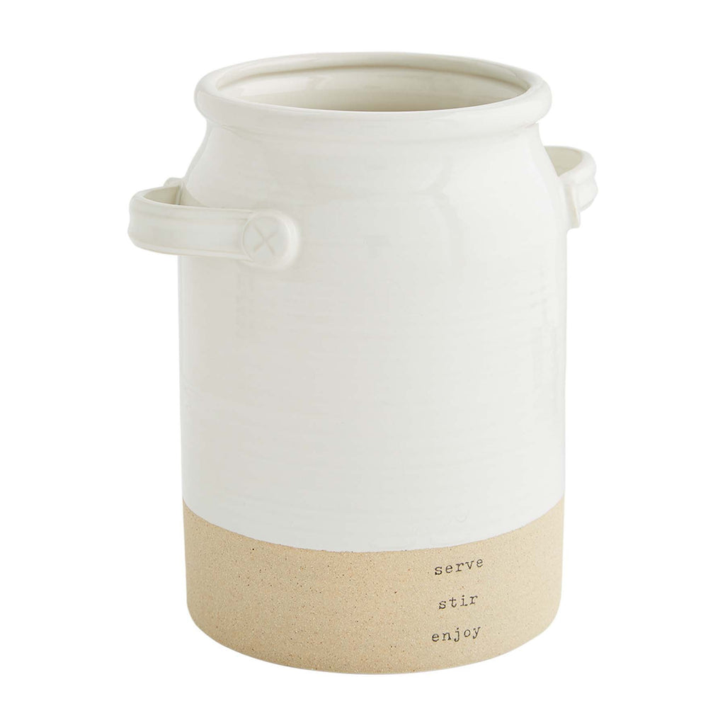 DISC-Stoneware Utensil Holder