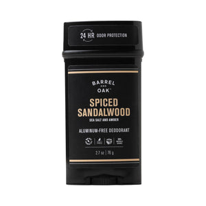 Spiced Sandalwood Aluminum Free Deodorant