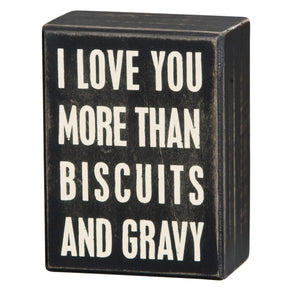 Biscuits Box Sign
