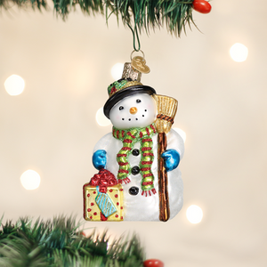 DISC-Gleeful Snowman Ornament
