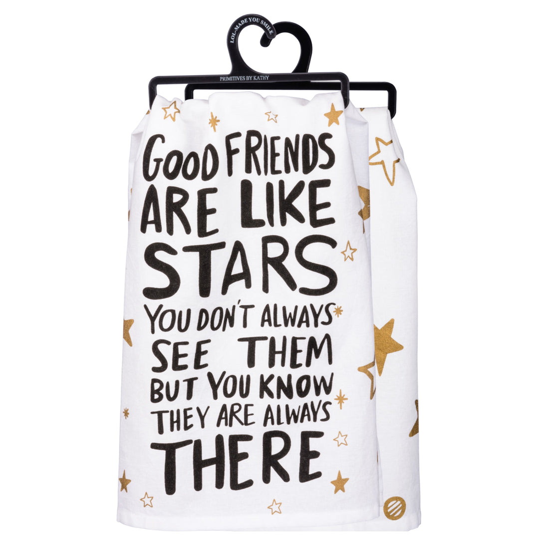 Friends Are Like Stars Dish Towel