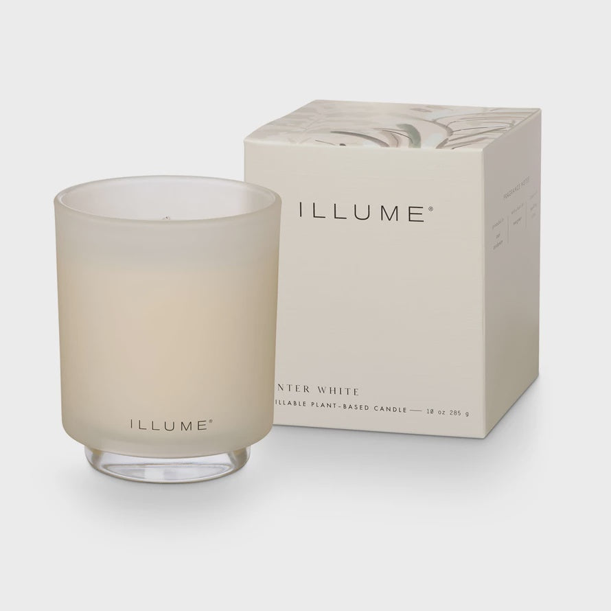 Winter White Refillable Boxed Candle