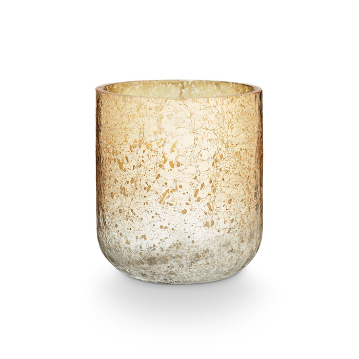 Winter White Glass Candle