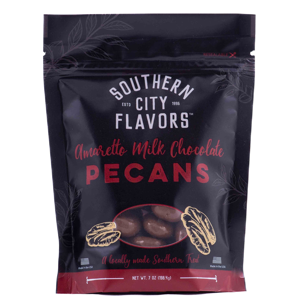 Amaretto Chocolate Pecans-8oz